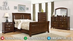 Jual Tempat Tidur Jati Jepara Natural Classic Rose Wood Color Glossy TTJ-0439