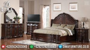 New Set Tempat Tidur Mewah Jati Natural Luxury Gloss Europe Style TTJ-0440