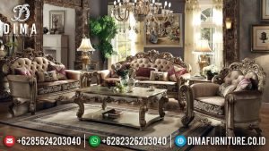 New Set Sofa Tamu Mewah Jepara Luxury Carving Classic Furniture Jepara TTJ-0753