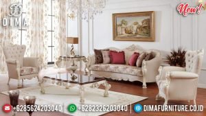 Georgian Model Sofa Tamu Ukir Jepara Luxury Classic Great Wood Quality TTJ-0802
