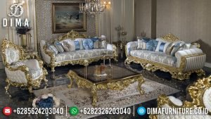 New Model Sofa Tamu Jepara Mewah Ukiran Luxury Emperial Rome TTJ-0933