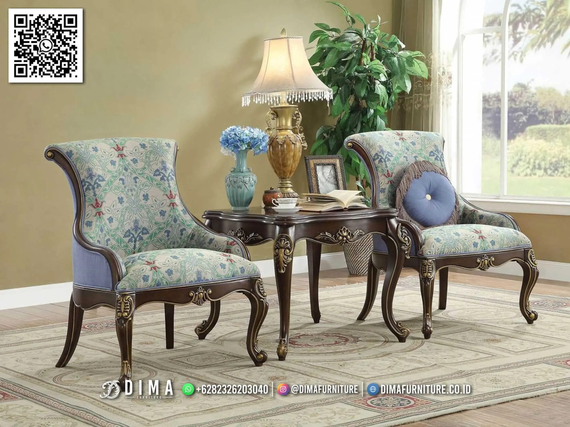 Kursi Tamu Klasik Elegan Victoria Luxury Jepara 128TTJ
