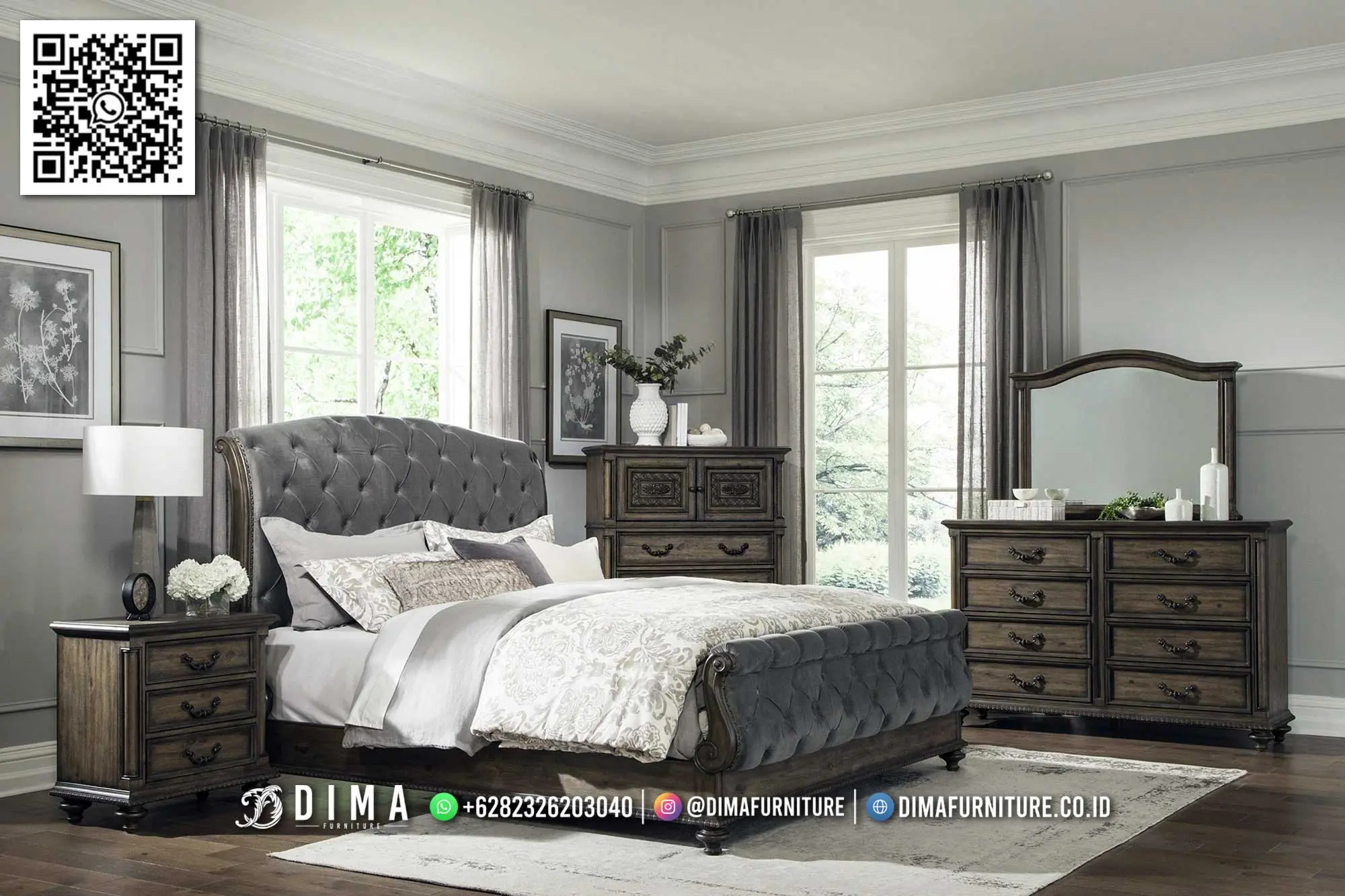 Kamar Set Minimalis Elegan Oliver – Klasik Modern 174TTJ