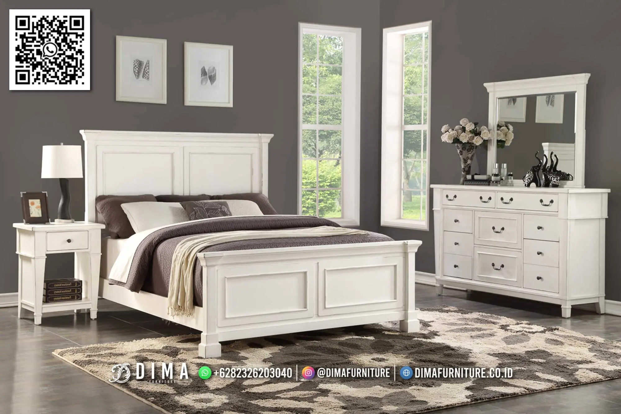 Kamar Tidur Modern Putih – Desain Elegan dan Nyaman 176TTJ