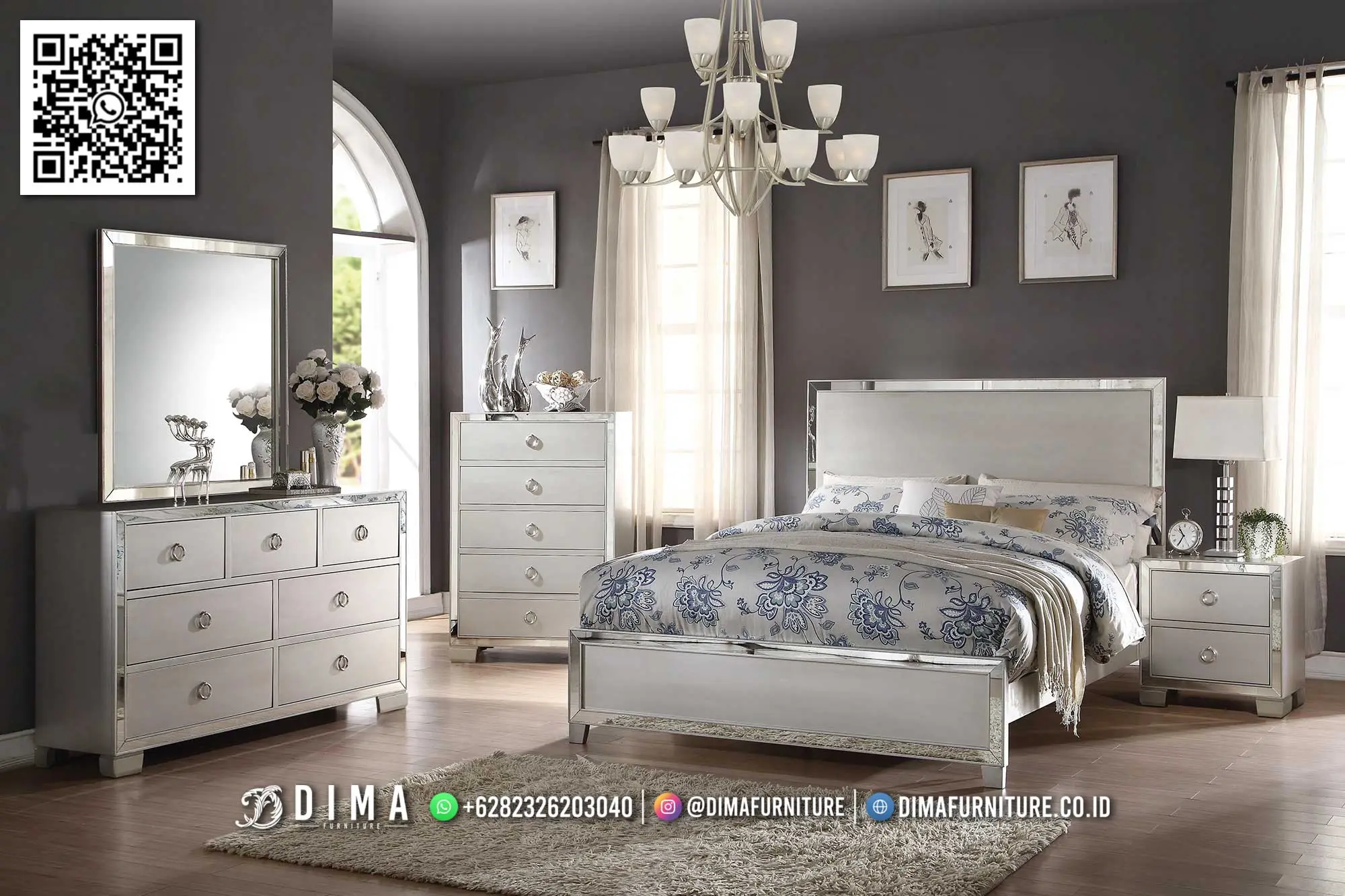 Set Kamar Tidur Jepara Hazel – Elegan Modern Berkelas 173TTJ
