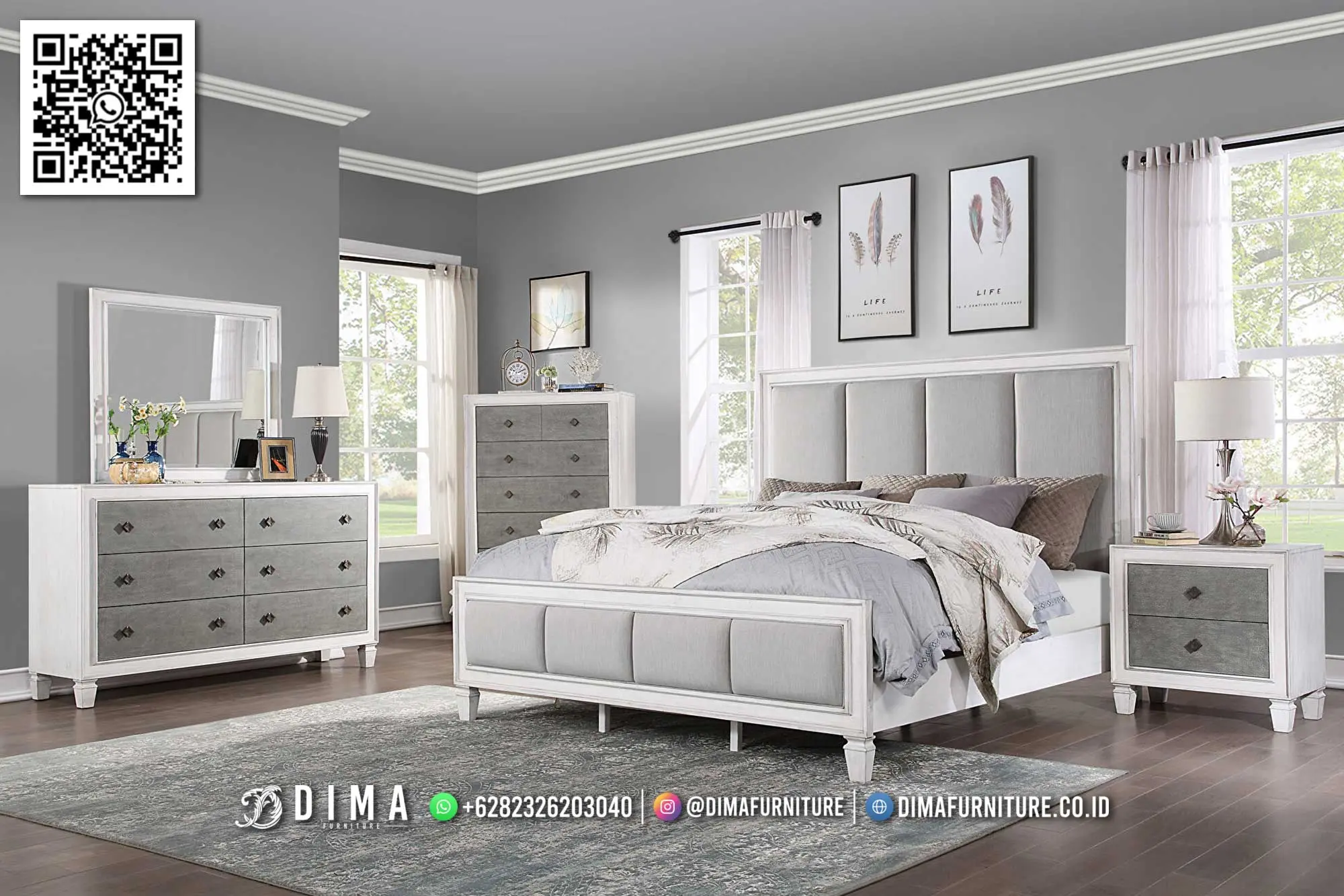 Set Kamar Tidur Modern Flow – Elegan Nyaman Digunakan 172TTJ