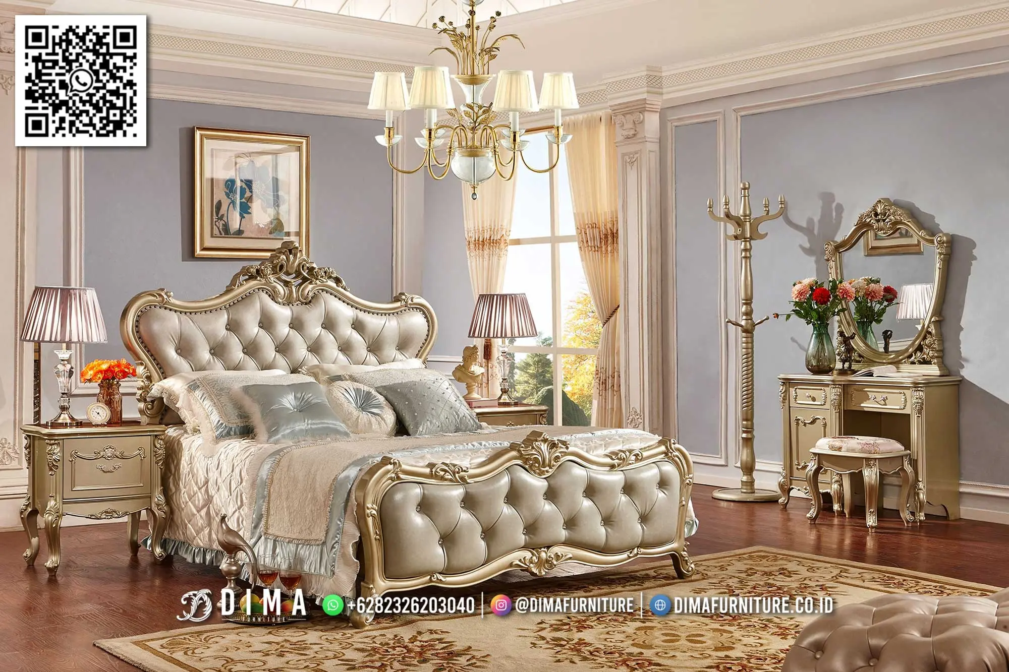 Tempat Tidur Mewah Royal Prestige Bed Set Ophelia 196TTJ