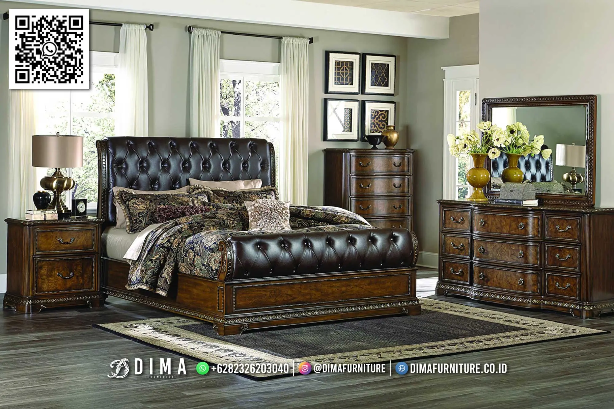 Tempat Tidur Set Mewah Abigail – Klasik Premium 197TTJ