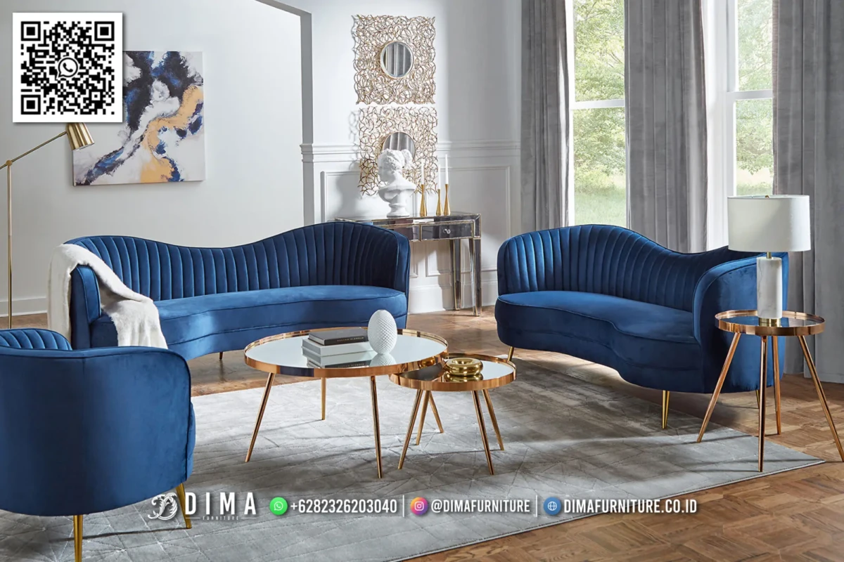 Kursi Sofa Ruang Tamu Blue