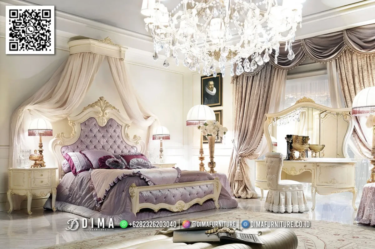 Kamar Tidur Mewah Ungu