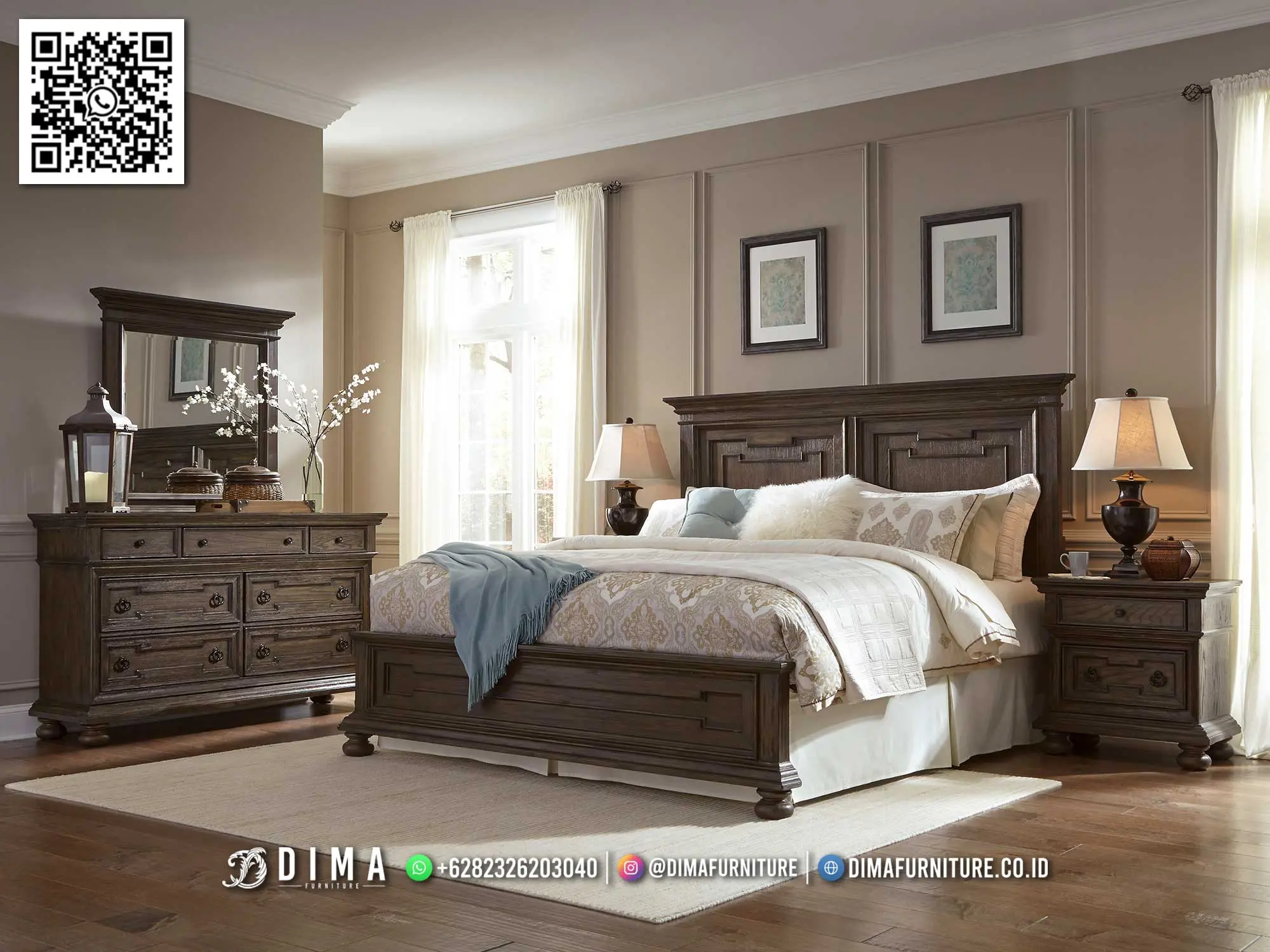 Tempat Tidur Jati Kokoh Premium Berkualitas No 1 258TTJ