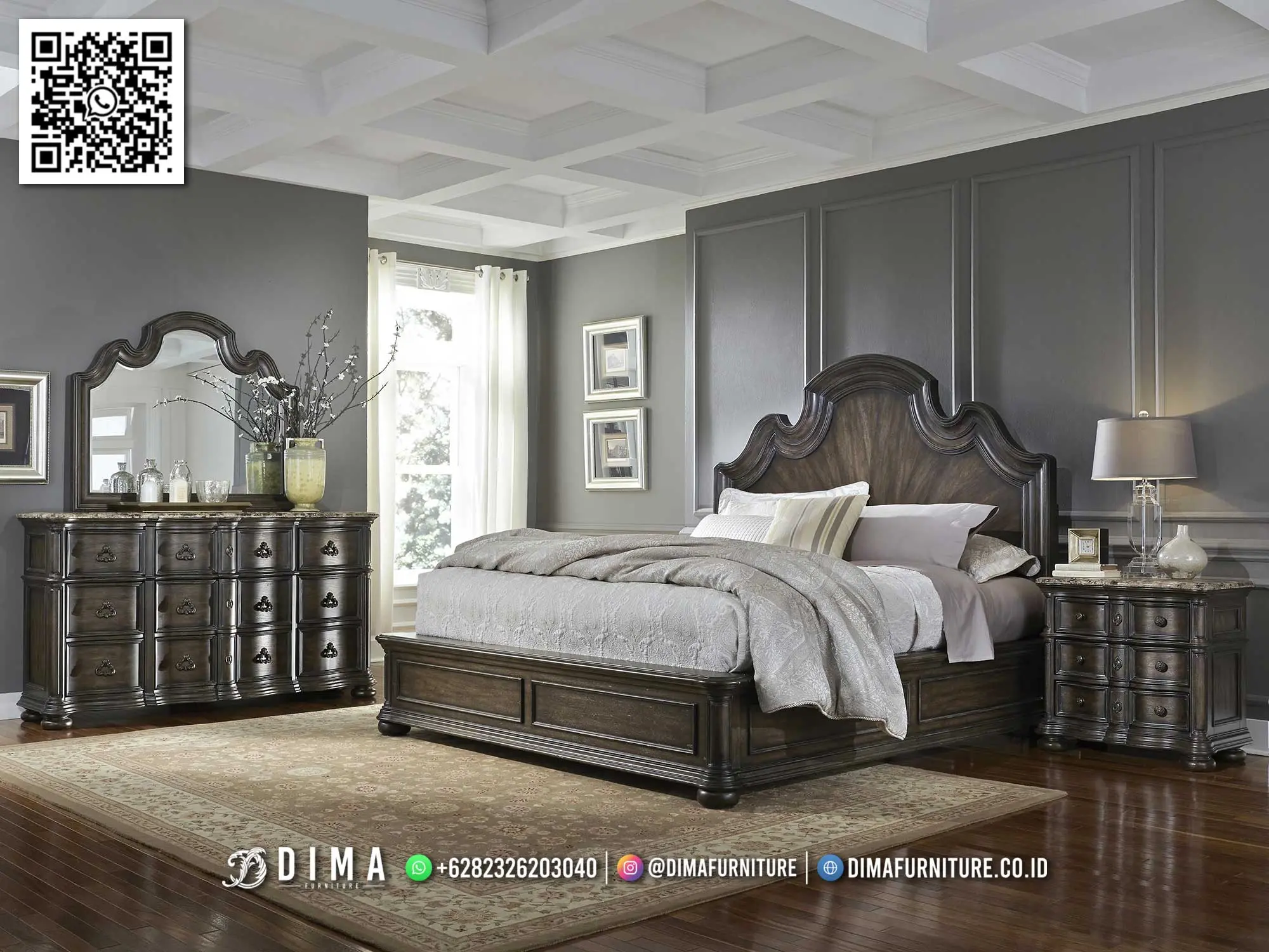 Tempat Tidur Minimalis Berkualitas Mebel Jepara 259TTJ