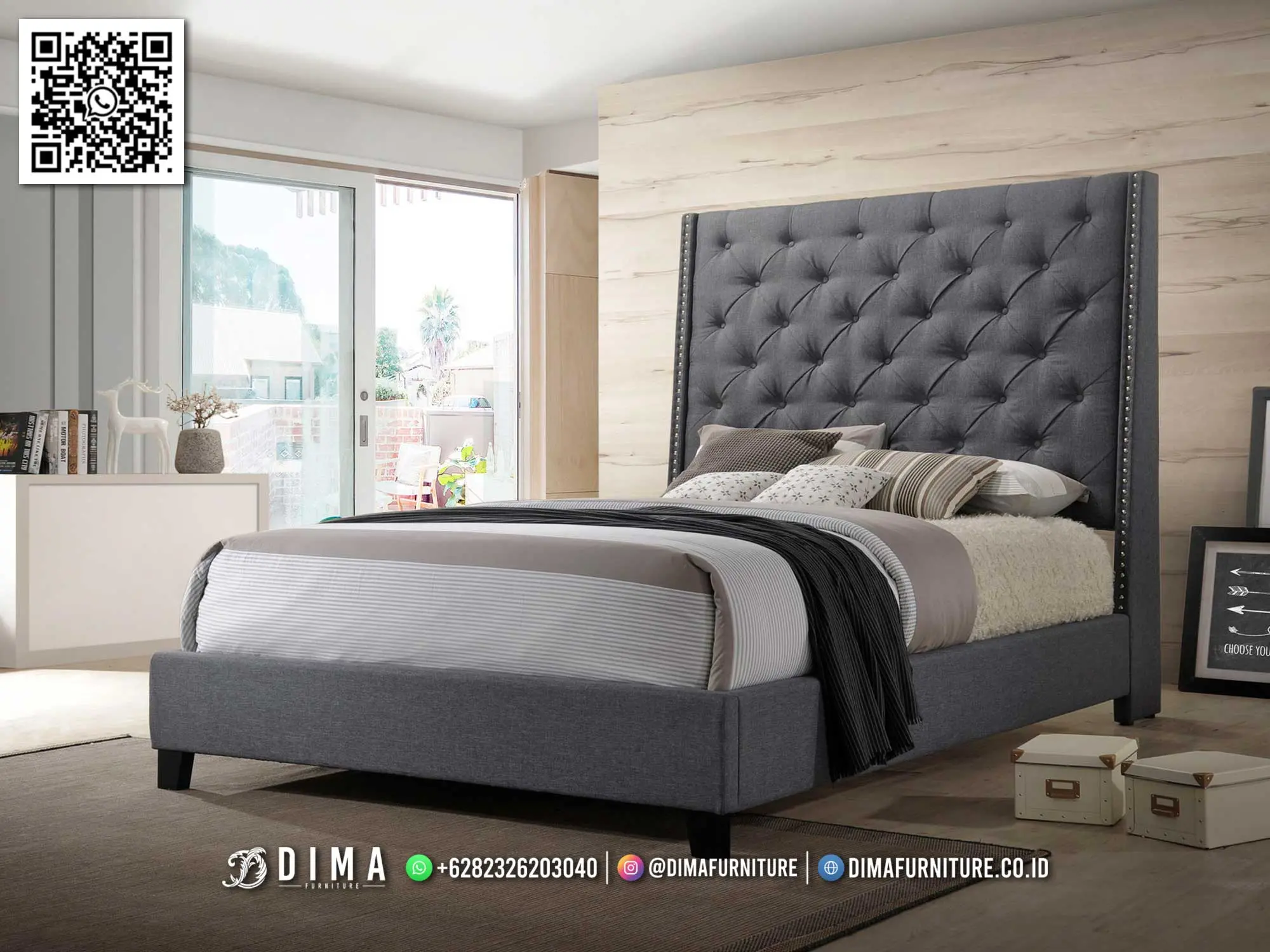Tempat Tidur Minimalis Furniture Jepara Terbaik 257TTJ