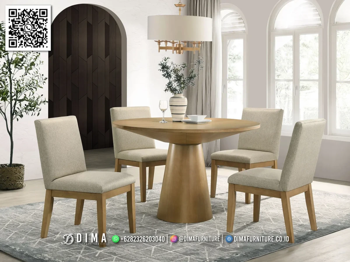 Model Meja Makan Natural Jati