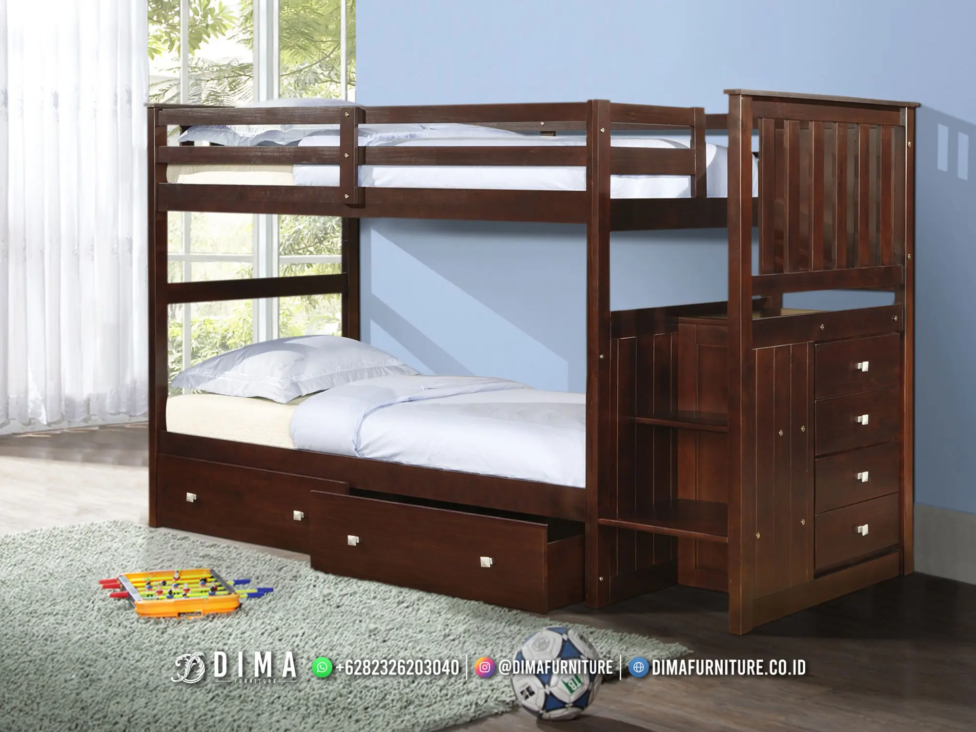 Rekomendasi Tempat Tidur Anak Jati Minimalis Oscar 285TTJ