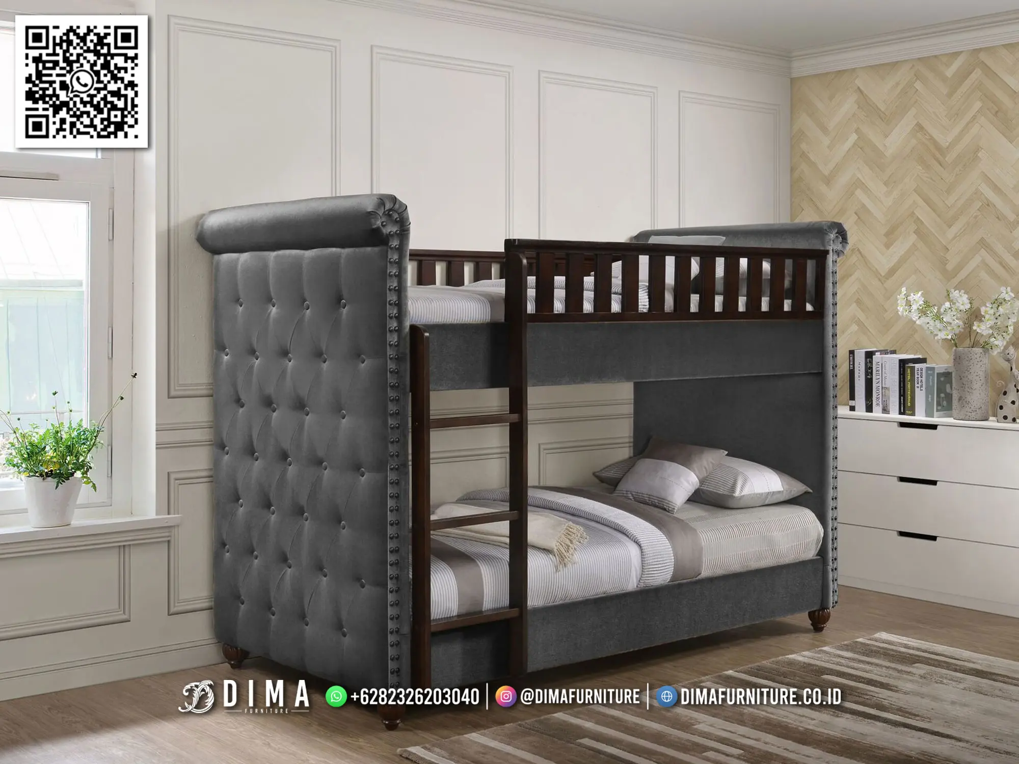Tempat Tidur Anak Cheverlyn Elegant Upholstery 279TTJ