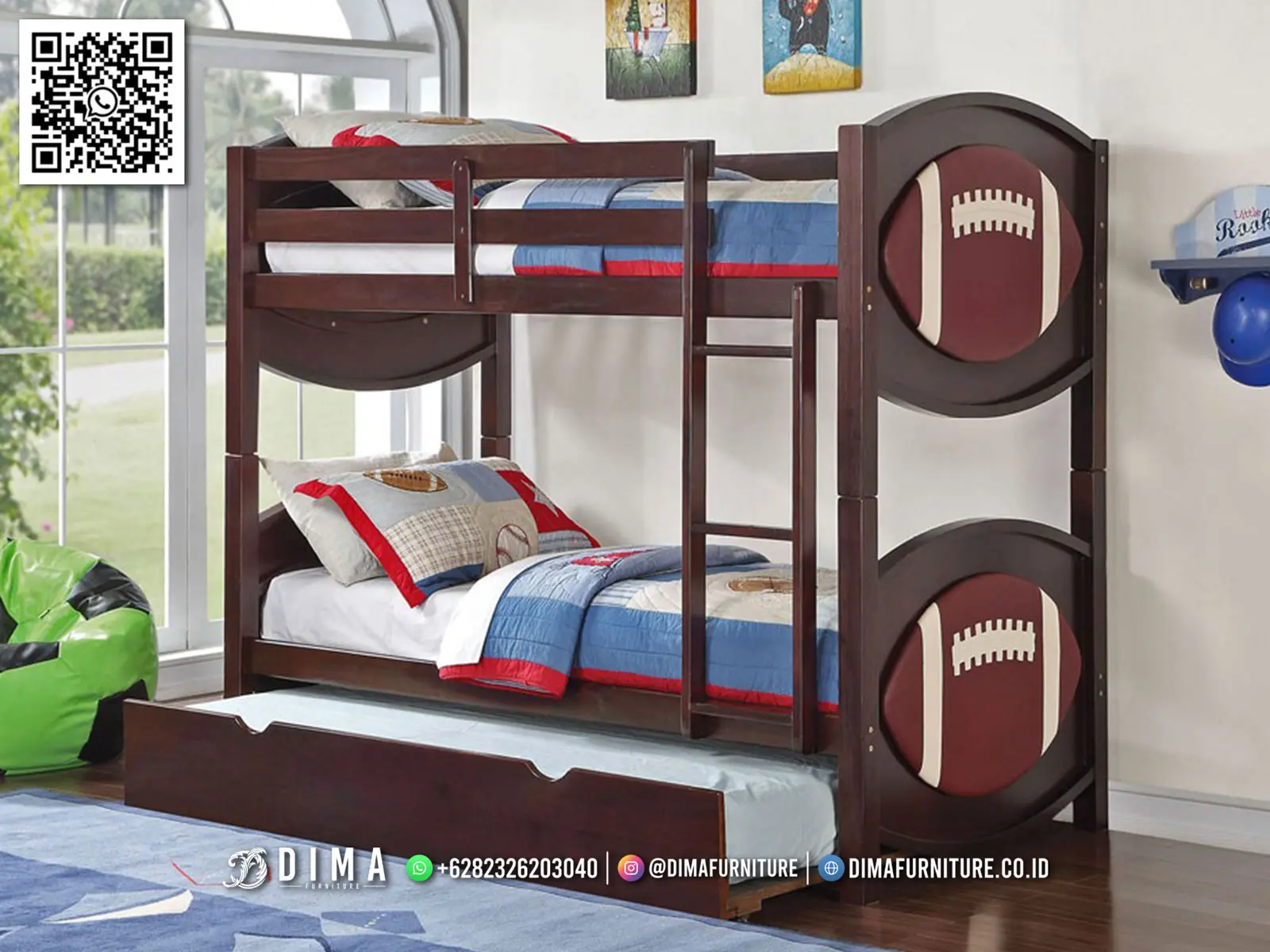 Tempat Tidur Tingkat Anak Football Order Now 275TTJ