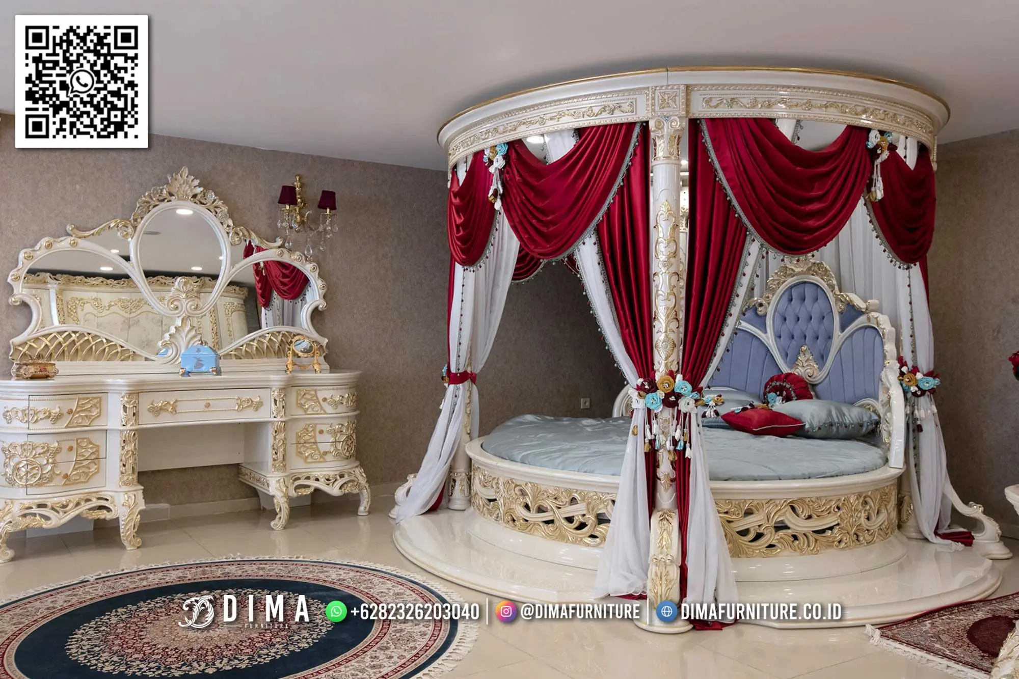 Tempat Tidur Kanopi Mewah Harga Spesial 296TTJ