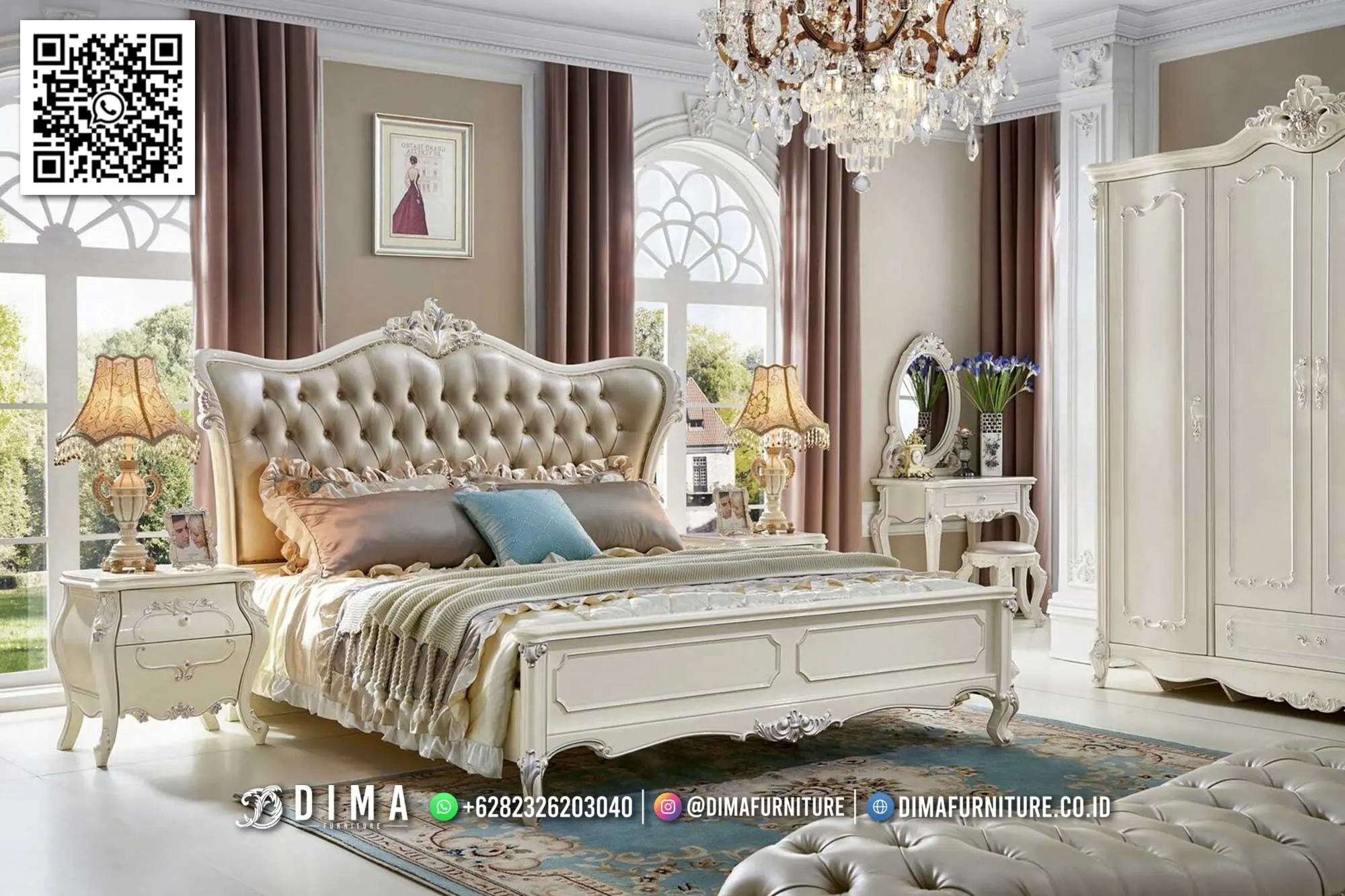 Tempat Tidur Mewah Classic Royal Ivory Exclusive 292TTJ