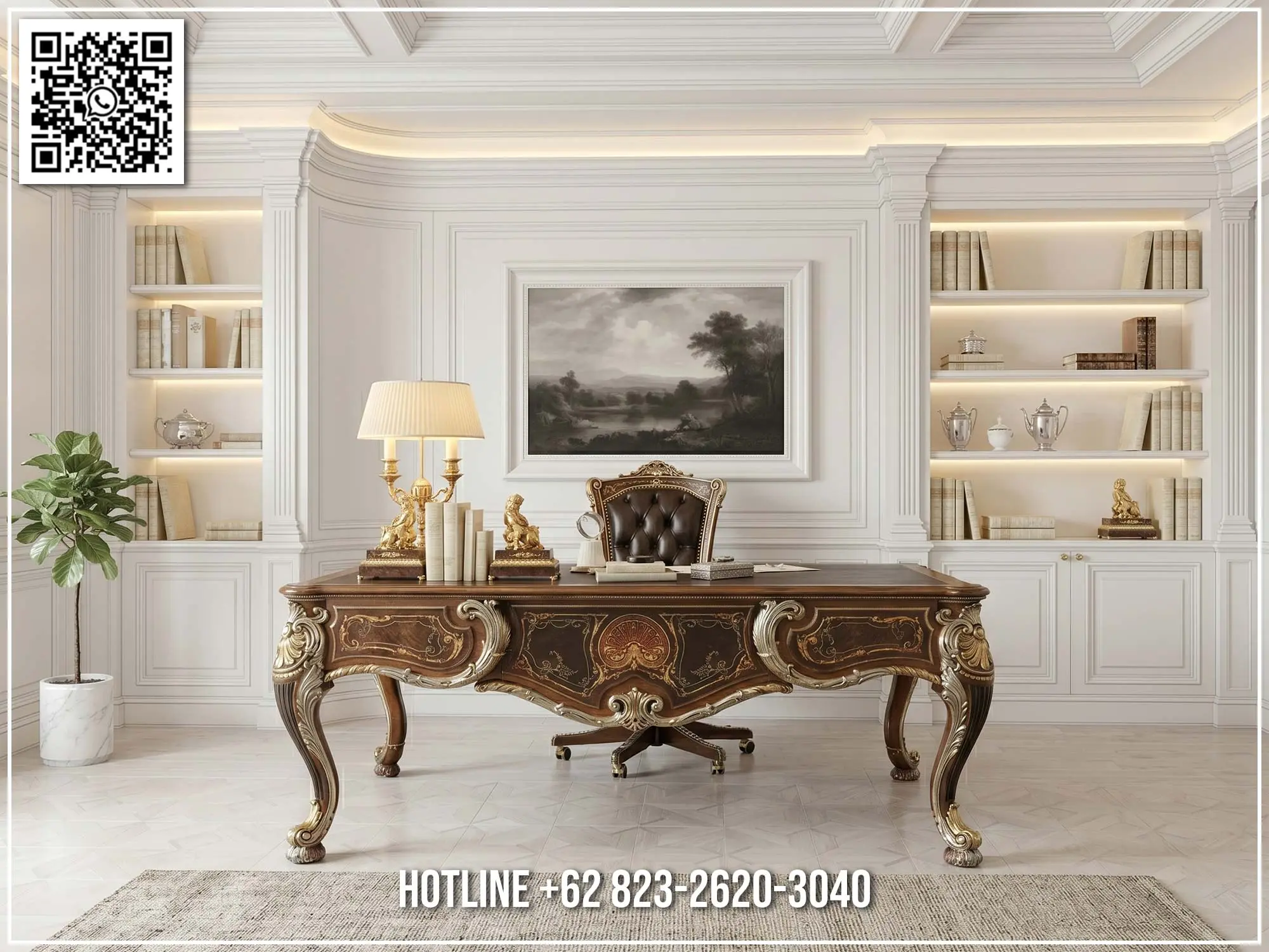 Harga Meja Direktur Royal Ruang Kantor Mewah Elegan 344TTJ