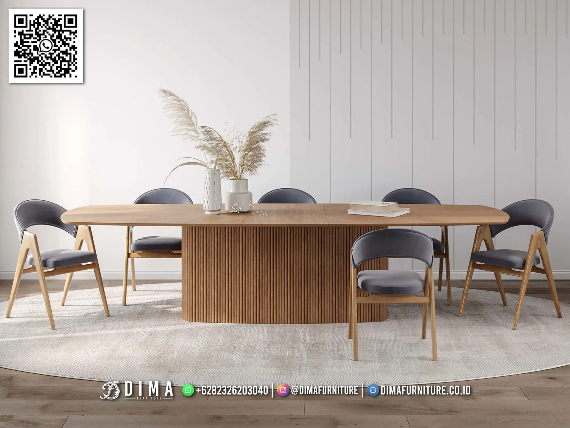 Meja Makan Minimalis Zenith Furnish Modern Elegan 329TTJ