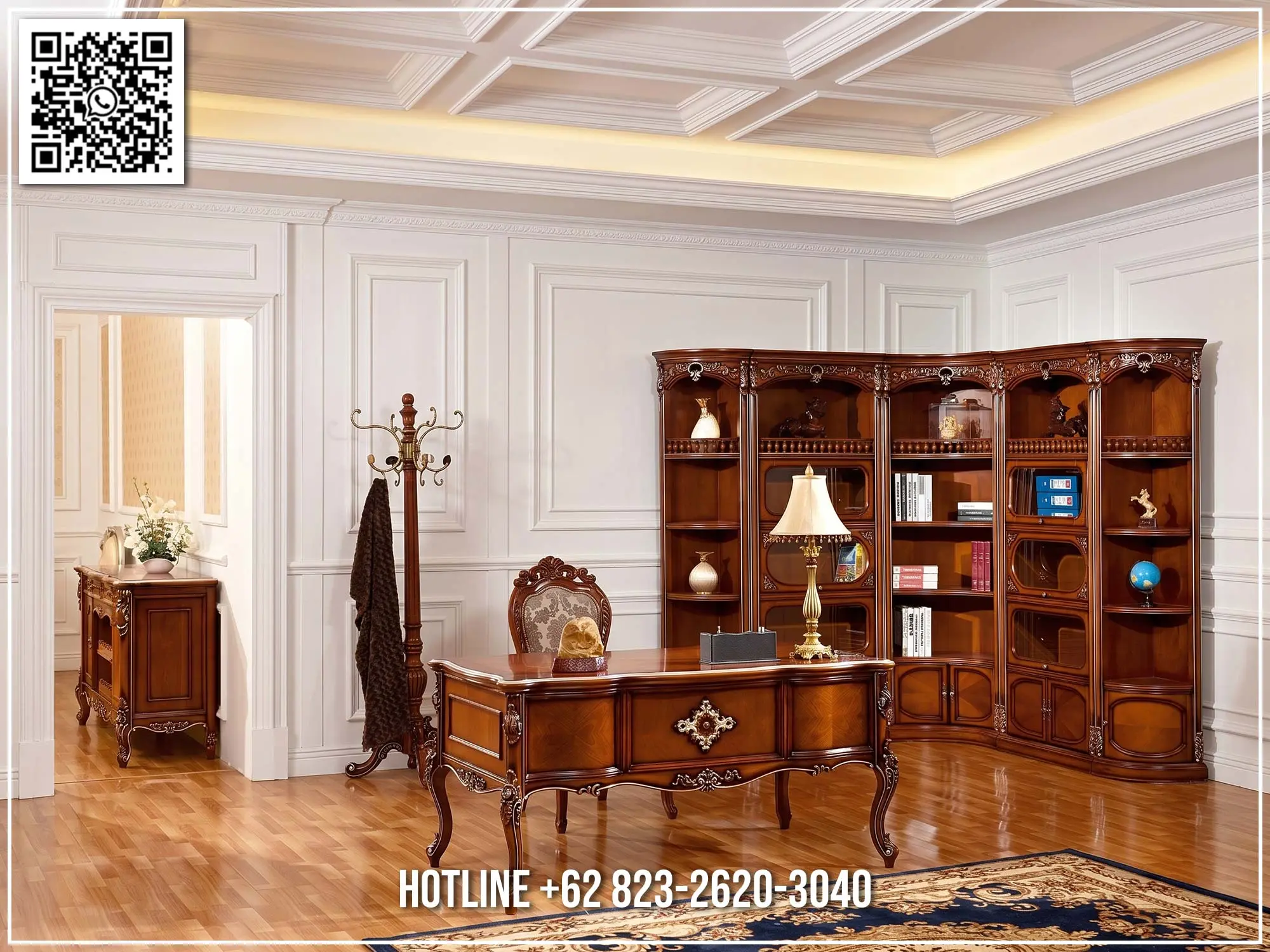 Set Furniture Kantor Klasik Mewah Seraphina 348TTJ
