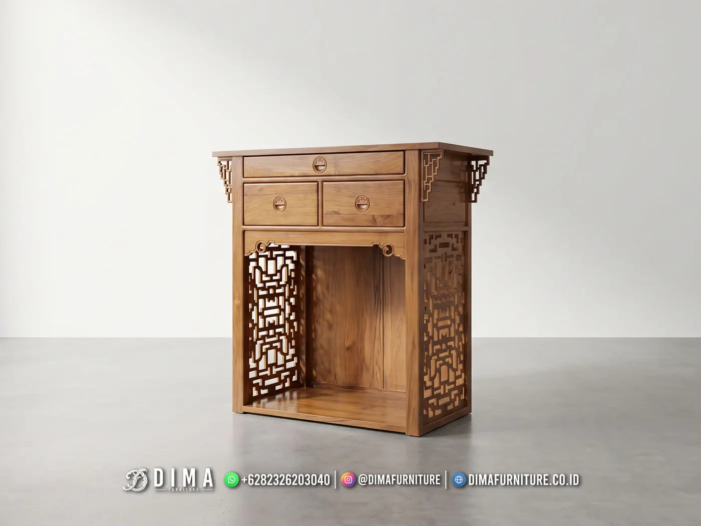 Meja Altar Dewa Jati Jepara Ji Xiang 376TTJ